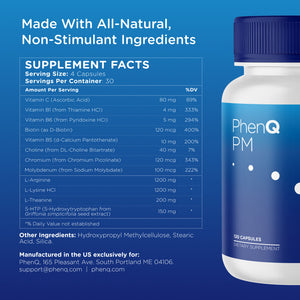 Add 3 Bottles Of Night Time Fat-Burning PhenQ PM With 50% OFF!
